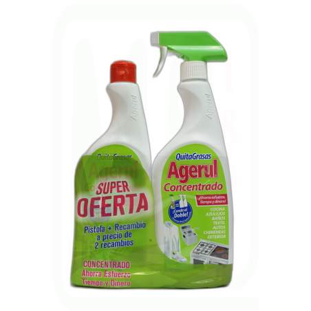 LIMPIA GRASA PISTOLA+RECAMBIO 750 ML