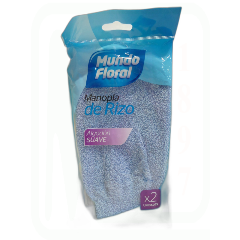 ESPONJA MANOPLA RIZO BAÑO PACK-2