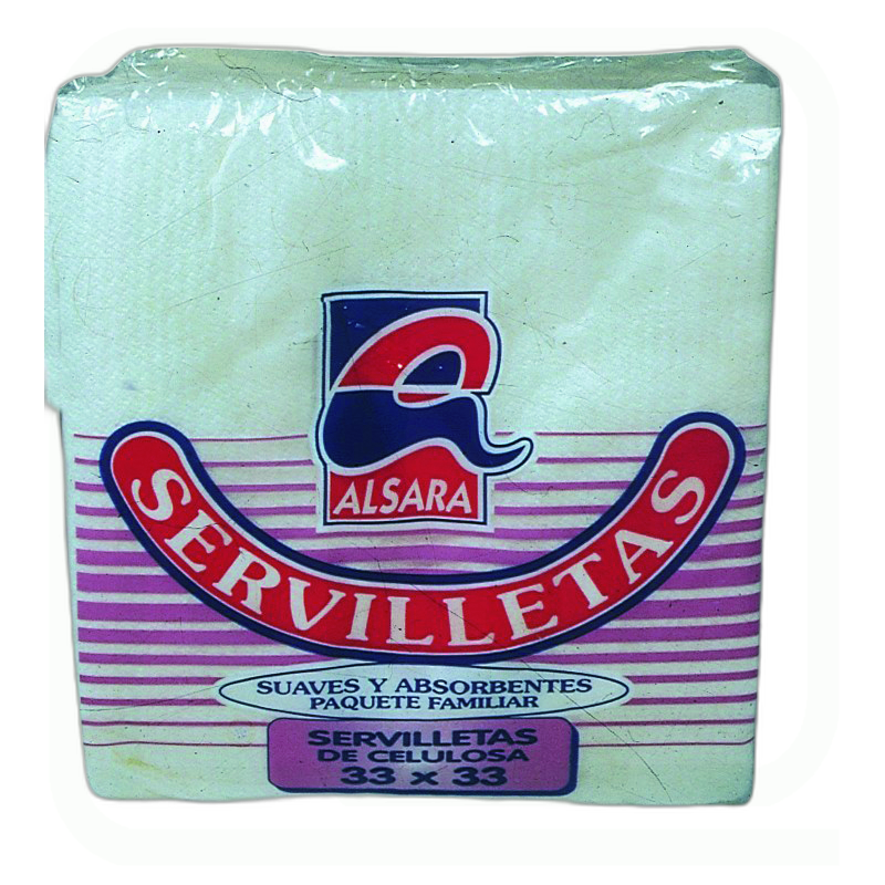 SERVILLETA BLANCA 33X33 PTE 70-UNIDADES