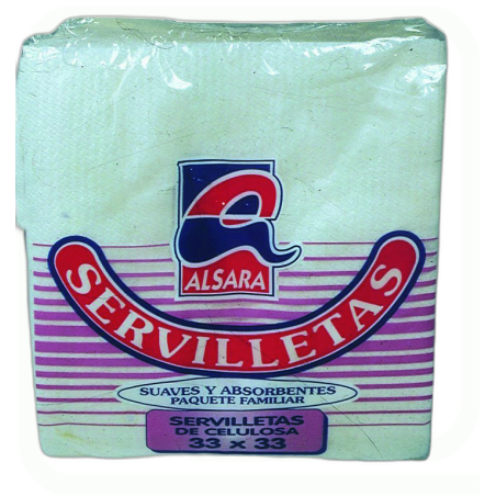 SERVILLETA BLANCA 33X33 PTE 70-UNIDADES