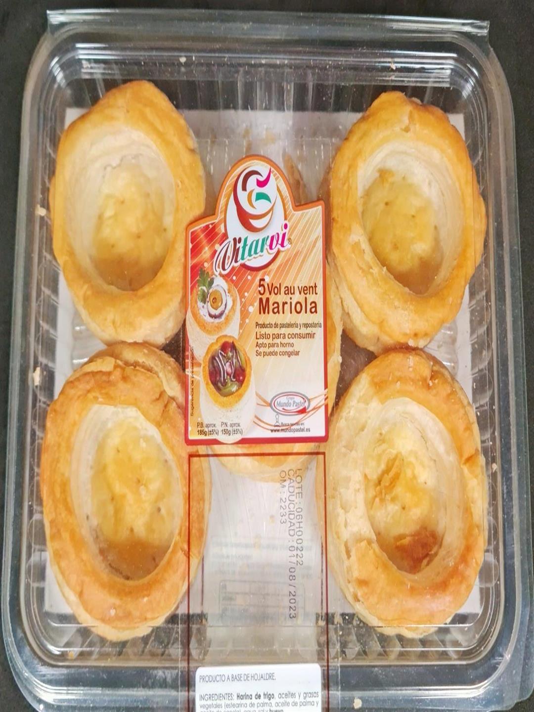 TARTALETA VOL AU VENT GRANDE PACK-5