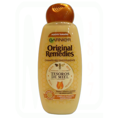 CHAMPU ORIGINAL REMEDIES 300ML MIEL 