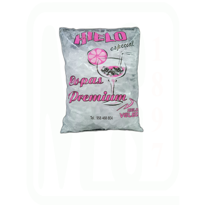 HIELO MINI CUBITOS ESPECIAL COPAS BOLSA 2 KG