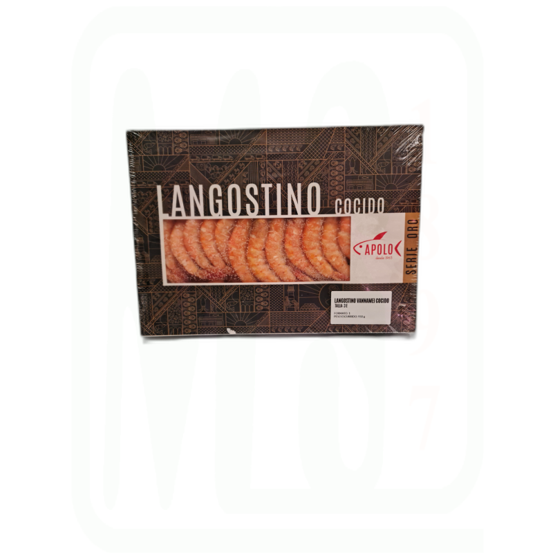 LANGOSTINO COCIDO VANNAMEI 3E ORO 950 GR