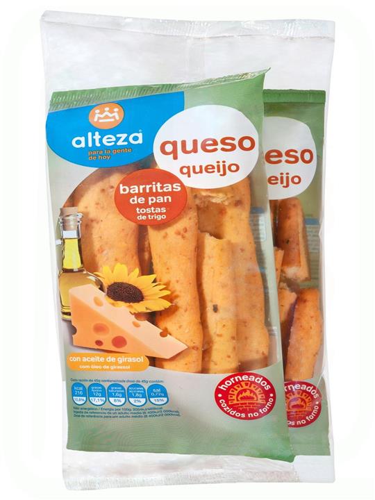 BARRITAS PAN QUESO PACK-2 X 75 GR