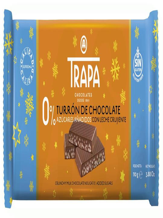 TURRON CHOCO-CRUJIENTE S/AZ 110GR