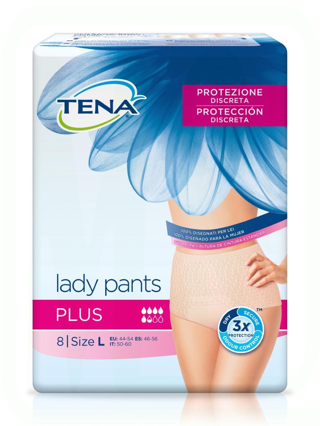 PANTY ADULTO SEÑORA PLUS TALLA L PACK-8