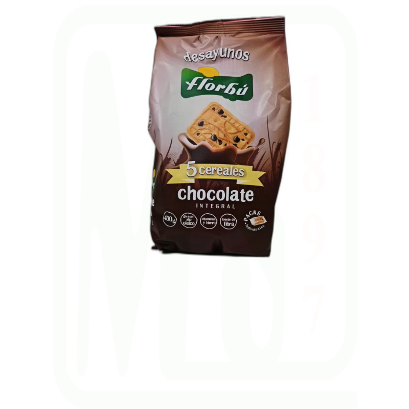 GALLETAS 5 CEREALES CHOCO INTEGRAL 340 GR