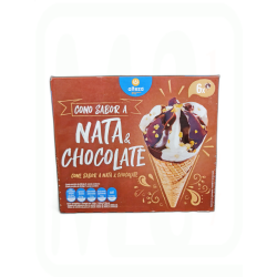 HELADO CONO NATA CHOCOLATE PACK-6