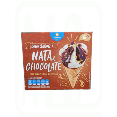 HELADO CONO NATA CHOCOLATE PACK-6