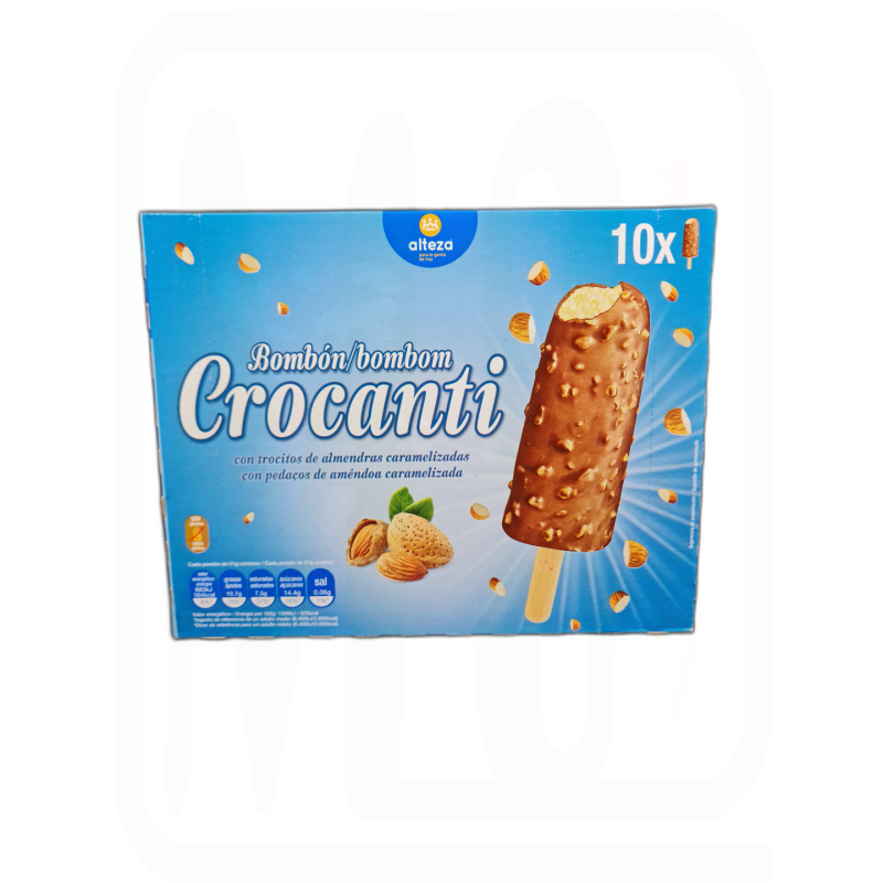 HELADO BOMBON CROCANTI 10*75ML