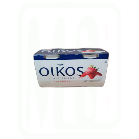 YOGUR OIKOS GRIEGO CON FRESA PACK-4X 110 GR