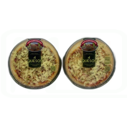 PIZZA MINI 4/QUESOS PACK-2* 225GR 