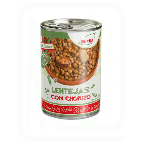 LENTEJAS CON CHORIZO L-415GR 