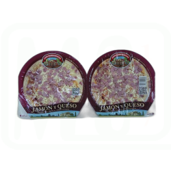 PIZZA JAMON Y QUESO PACK-2 X 220 GR