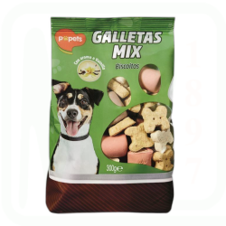 ALIMENTO GALLETAS PERROS SNACK 300GR