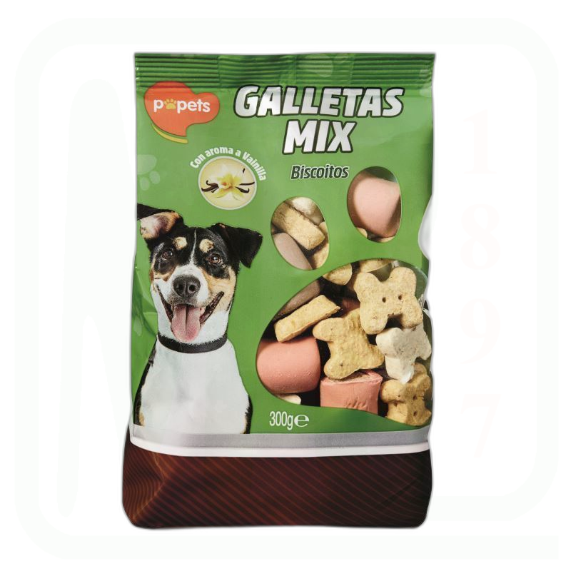 ALIMENTO GALLETAS PERROS SNACK 300GR