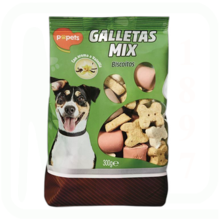 ALIMENTO GALLETAS PERROS SNACK 300GR