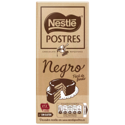 CHOCOLATE NEGRO POSTRES 200 GR