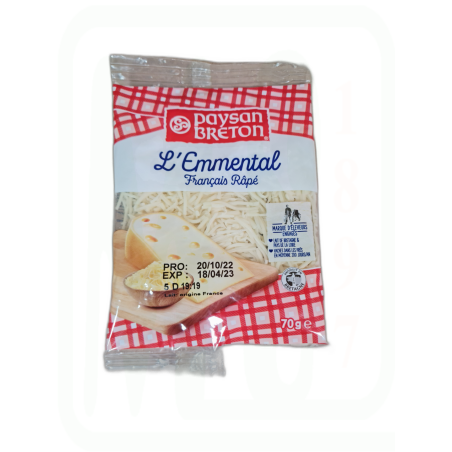 QUESO RALLADO EMMENTAL  70 GR