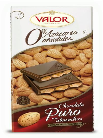 CHOCOLATE PURO ALMENDRAS SIN AZUCAR 150 GR