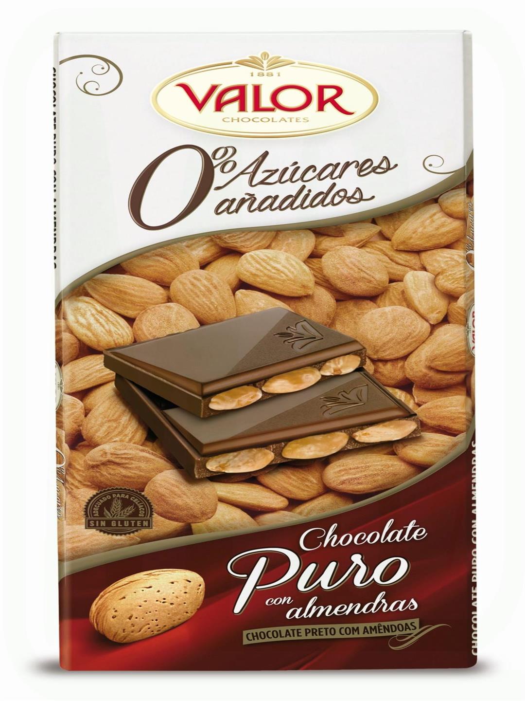 CHOCOLATE PURO ALMENDRAS SIN AZUCAR 150 GR