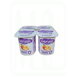 YOGUR GERVAIS 0% CON MELOCOTON  PACK-4