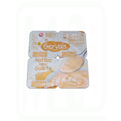 GERVAIS NATILLAS SABOR GALLETA PACK-4 - VALORES