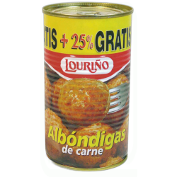 ALBONDIGAS CARNE SIN GUISANTES LATA 420 GR