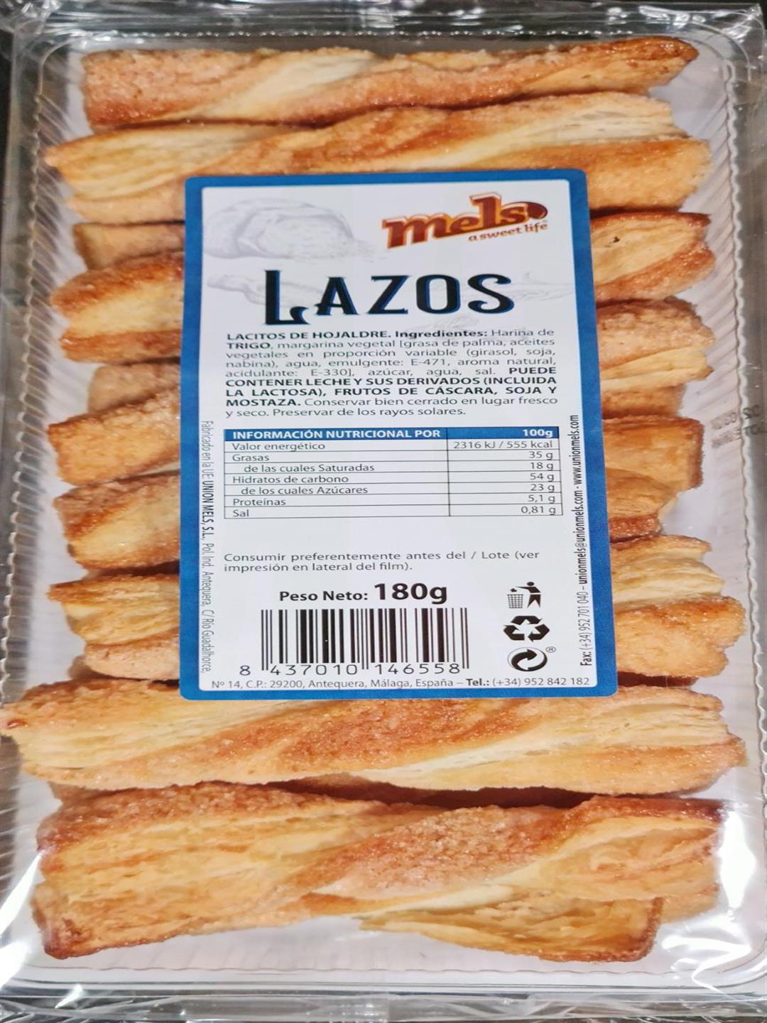 LAZOS HOJALDRE 180 GR