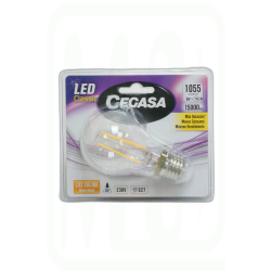 LAMPARA LED FILAMENTO 8W E-27 STANDAR CALIDA