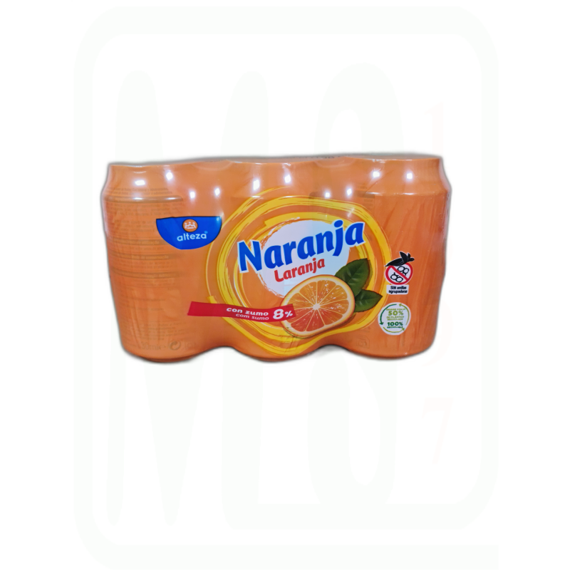 REFRESCO NARANJA LATA PACK-6*33CL