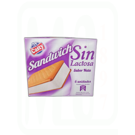 HELADO SANDWICH NATA SIN LACTOSA PACK-6 600 ML