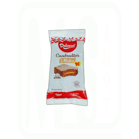 PASTELITOS CUDRADITOS MOKA PACK-4 136 GR