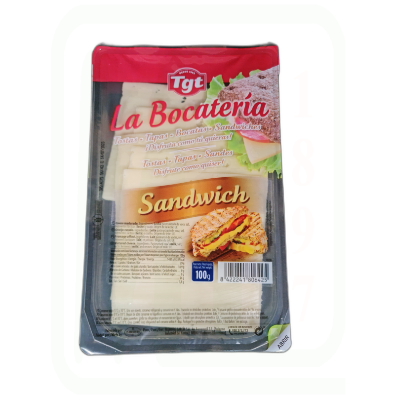 QUESO SANDWICH 100GR LONCHAS