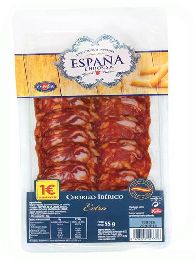 CHORIZO IBERICO LONCHAS 55GR