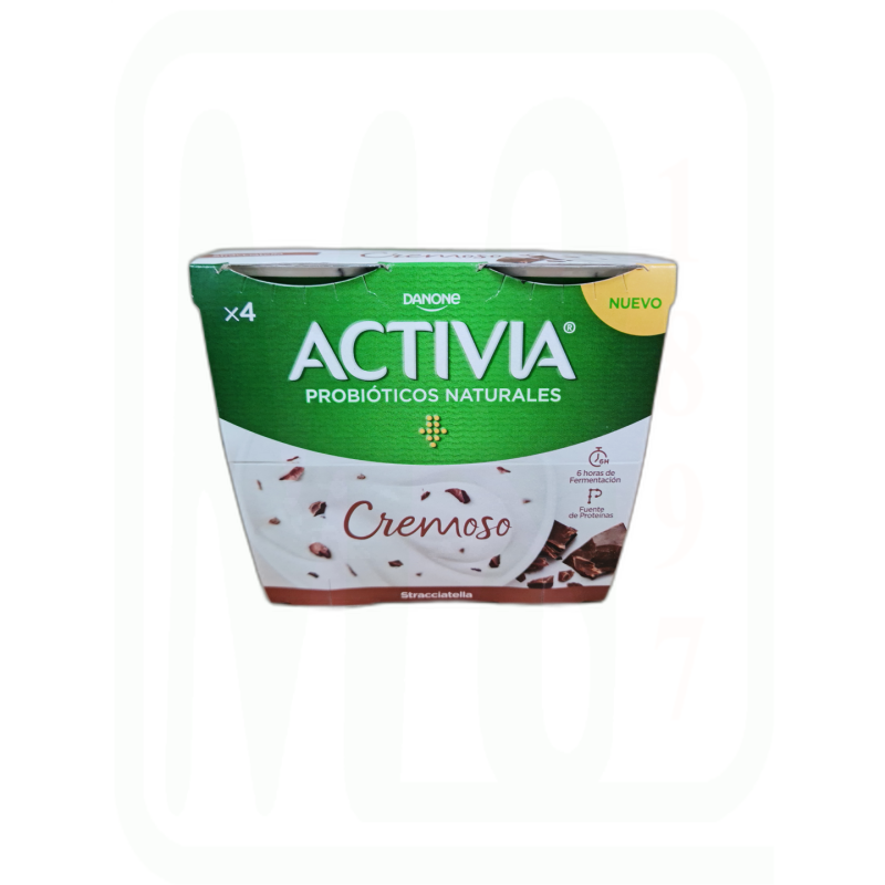 YOGUR ACTIVIA CREMOSO STRACCIATELLA PACK-4