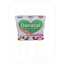 DANACOL BEBER 0% FRUTOS ROJOS PACK-6