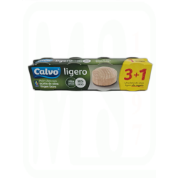 ATUN CLARO ACEITE OLIVA LIGERO 3+1X42 GRAMOS