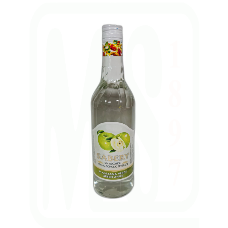 LICOR MANZANA SIN ALCOHOL BOTELLA 75 CL