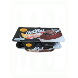 NATILLAS CHOCOLATE CON BIZCOCHO PACK-4 X 125 GR