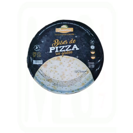 BASES PIZZA SIN GLUTEN 2X200 GRAMOS