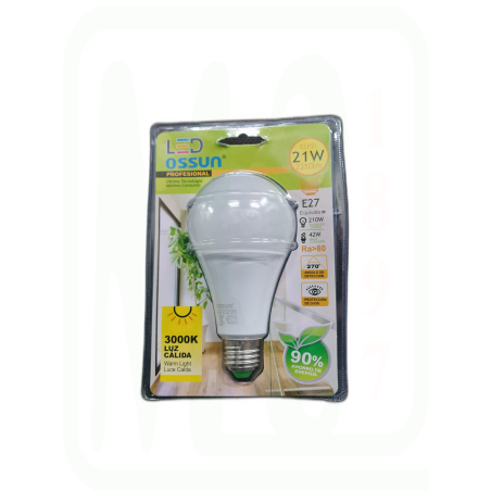 LAMPARA LED 21W CALIDA=210W