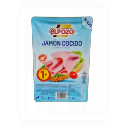 JAMON COCIDO LONCHAS 80 GR