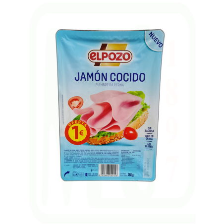 JAMON COCIDO LONCHAS 80 GR