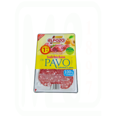 SALCHICHON PAVO LONCHAS 70 GR