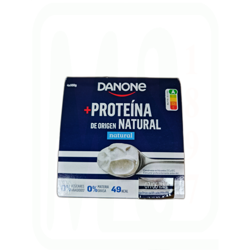 YOGUR PROTEINA NATURAL PACK-4 X 100 GR