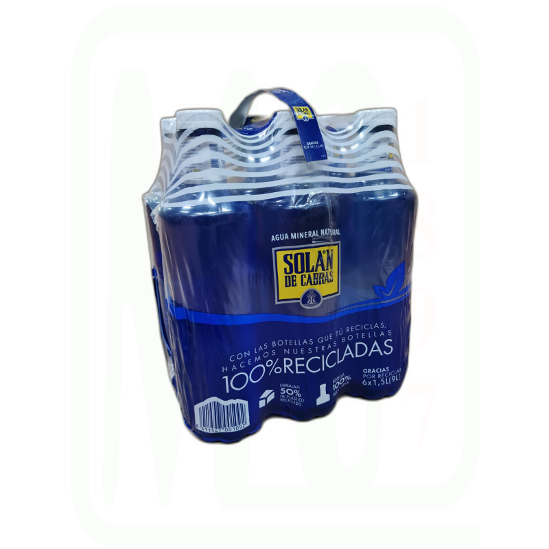 AGUA CAJA 6 UNIDADES 1.5 LITROS