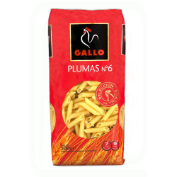 PASTA PLUMAS Nº6 450GR 