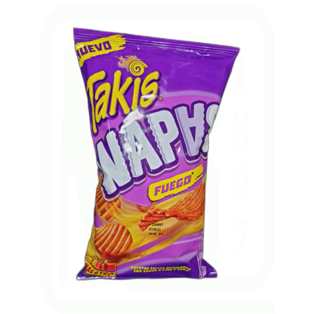 PATATAS ONDULADAS WAPAS FUEGO TAKIS 80 GR